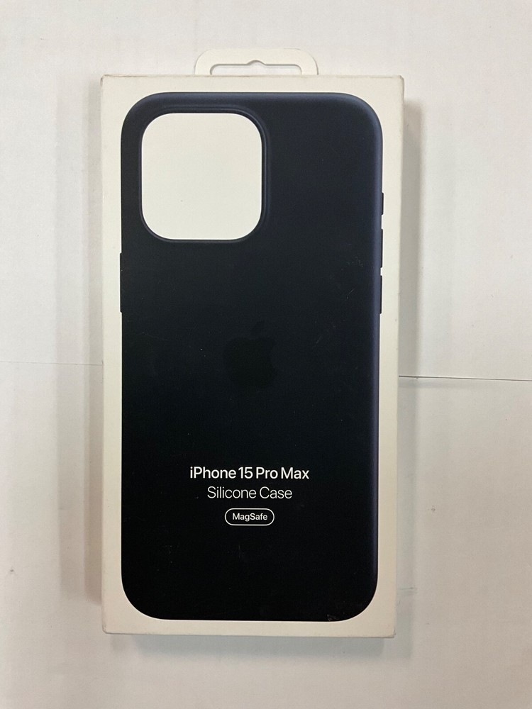 Apple Silicone MagSafe Case iphone 15 Pro Max -Midnight