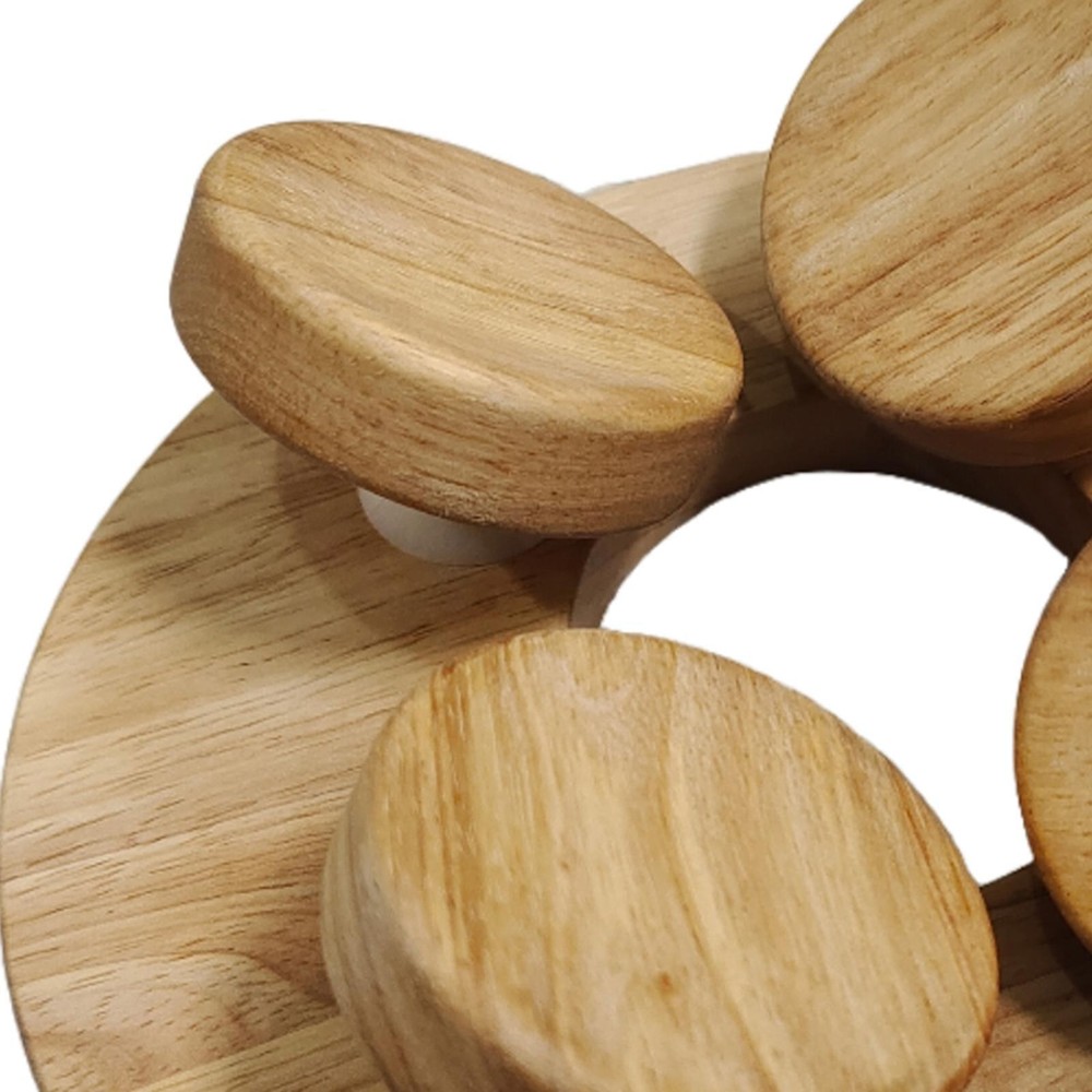 Sauna Headrest with Rotating Disc for Relaxation, Light Back Support,