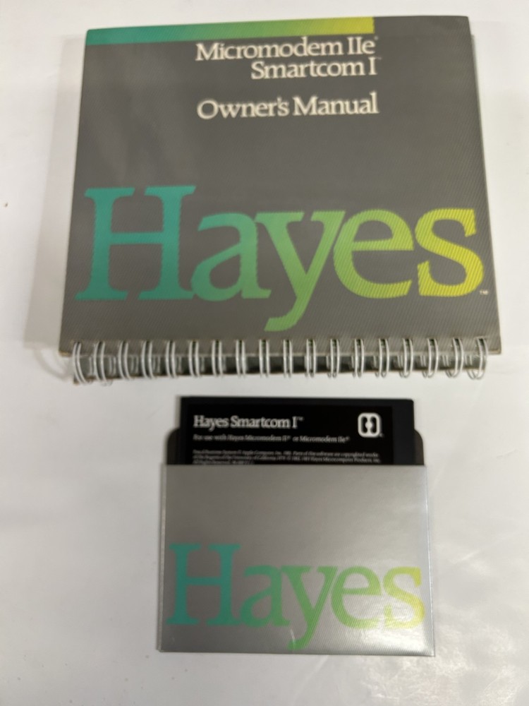 Hayes Micromodem IIe Smartcom 1 Manual & Software