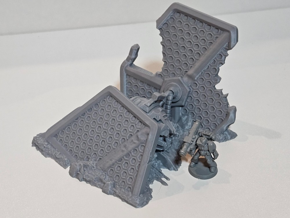 Crashed spaceship crashed fighter craft rocky terrain crashed spaceship 010