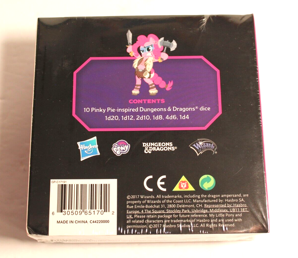 Dungeons & Dragons & My Little Pony DICE SET Hascon 2017 Sealed!