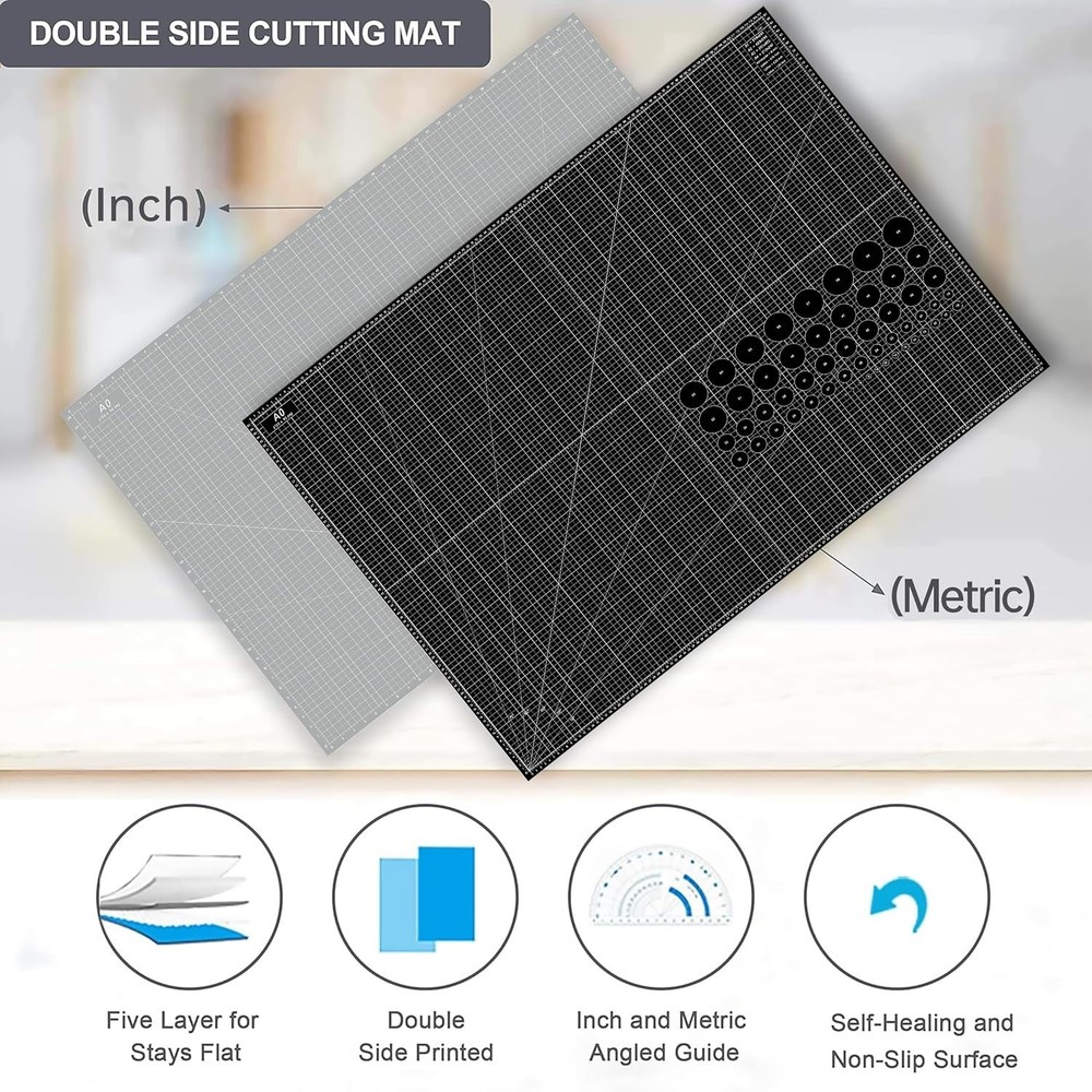 Professional-Grade Self-Healing Cutting Mat 36x48 - Non-Slip & Scratch Resistant