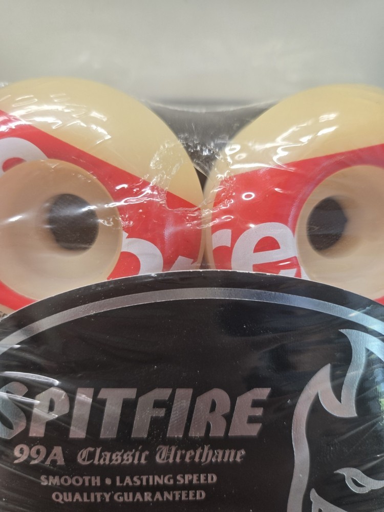 Supreme x Spitfire Shop Logo Wheels 'White' new in plastic