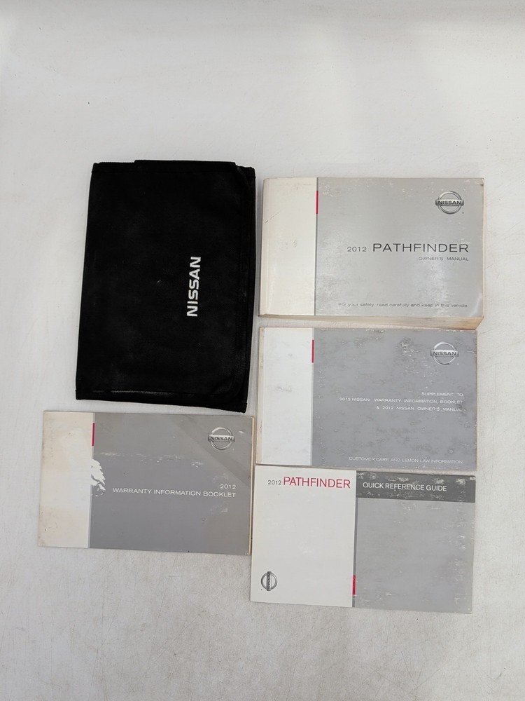 2012 Nissan Pathfinder Owners Operators Manual  W/ Quick Reference Guide & Case