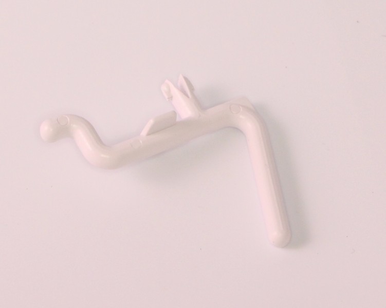 Plastic White L Style Pegboard Hook Kit Tool - 50 Pack - PEGBOARD NOT INCLUDED