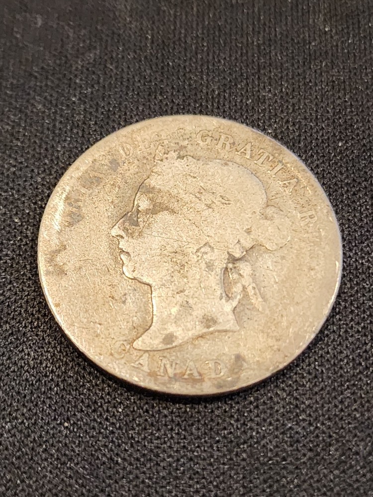 1889 Canada 25 Cents Silver Coin