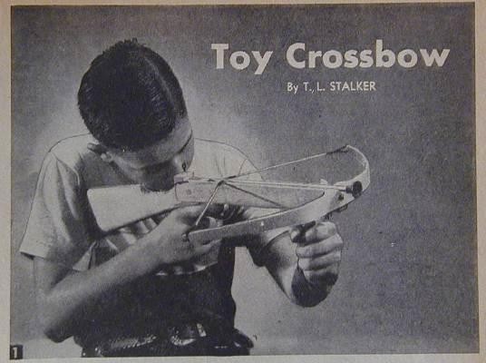 CROSSBOW Rifle & Pistol uses Rubber Tipped Bolts HowTo build PLANS