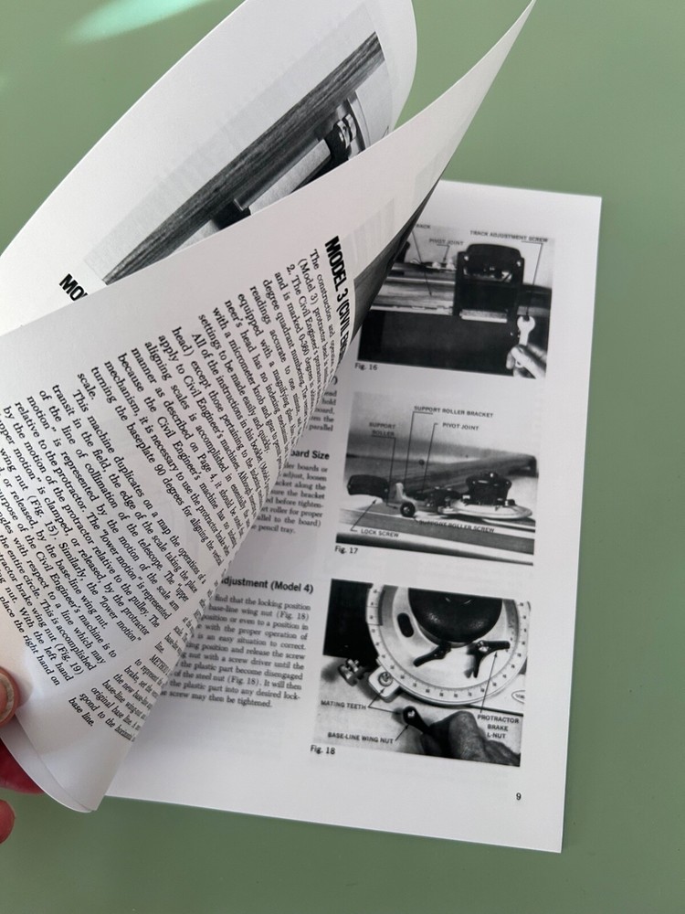 Drafting User Manual. VEMCO TRACK Machine. 19 Page Comprehensive booklet.