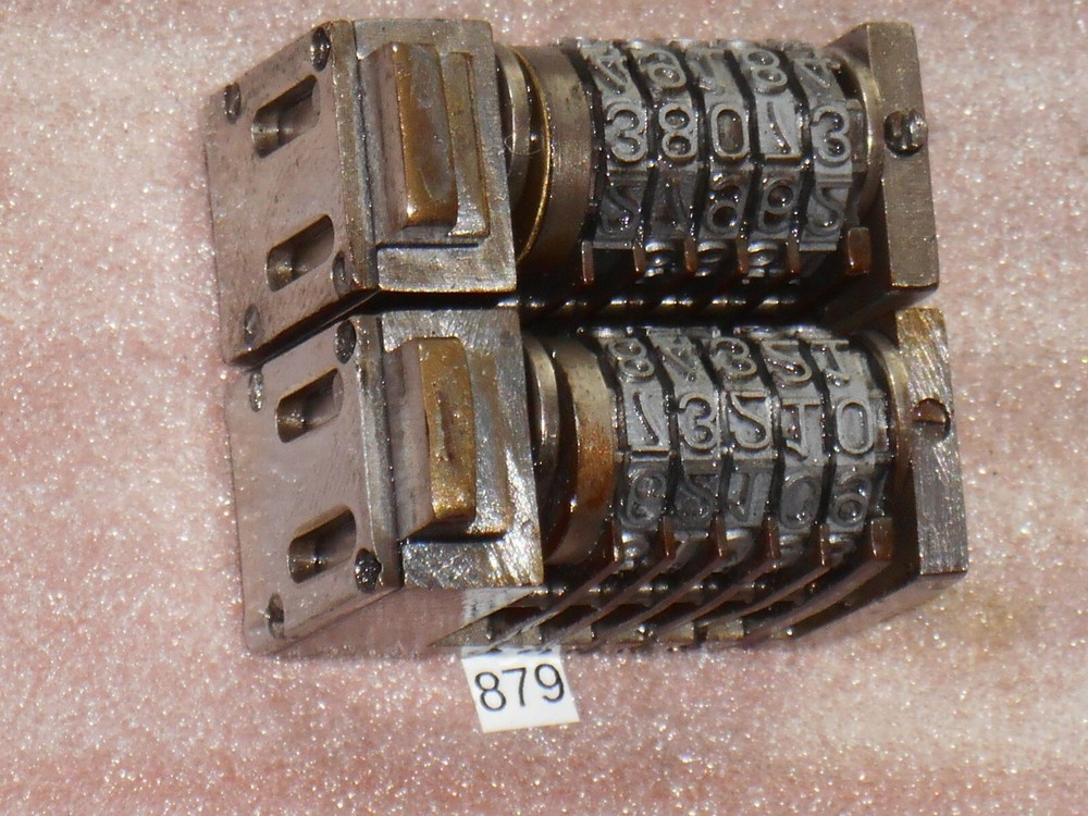 ATLANTIC | 2X letterpress numbering machine | 879