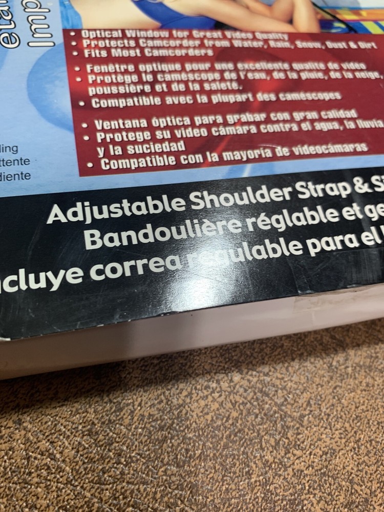 New Kwik Tek Dry Pak waterproof camcorder case DPV-96