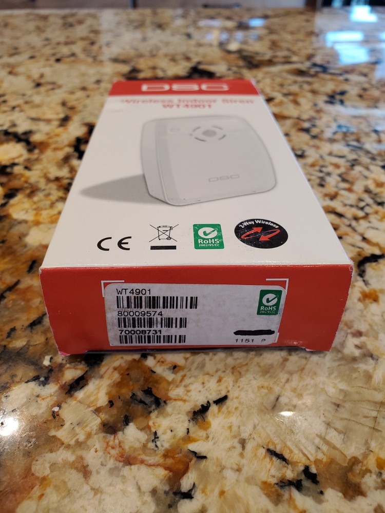 DSC WT4901 2-Way Wireless Indoor Siren for DSC Alexor Secuity System