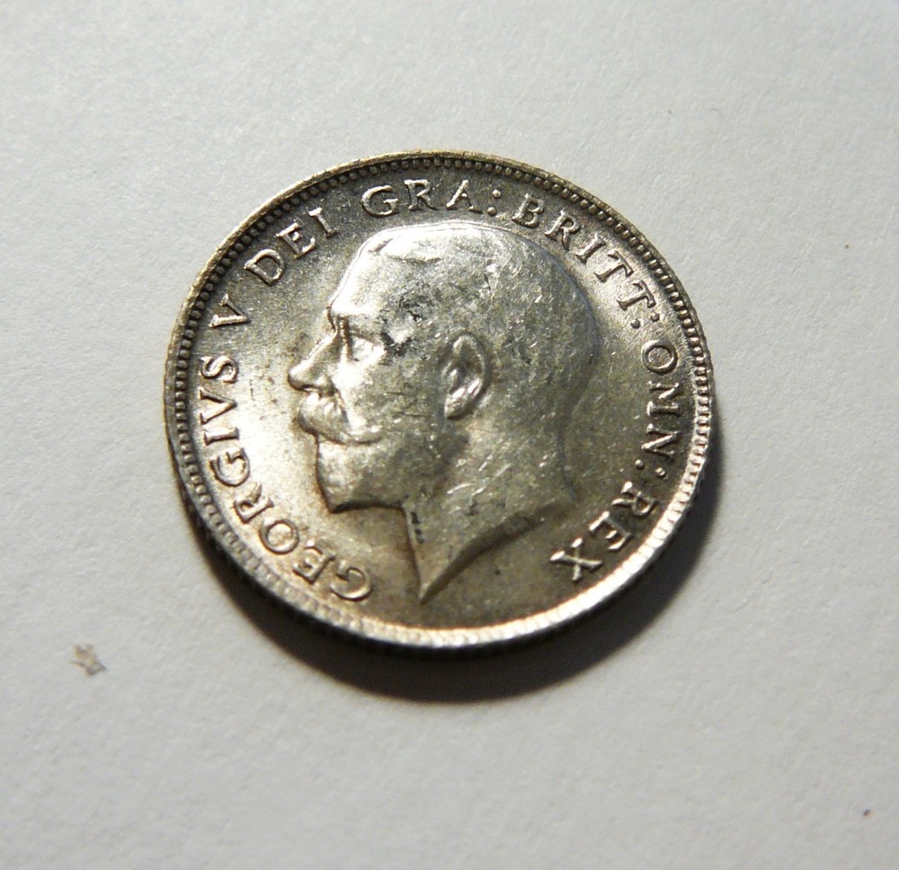 1918 Great Britain Silver Six Pence High Grade