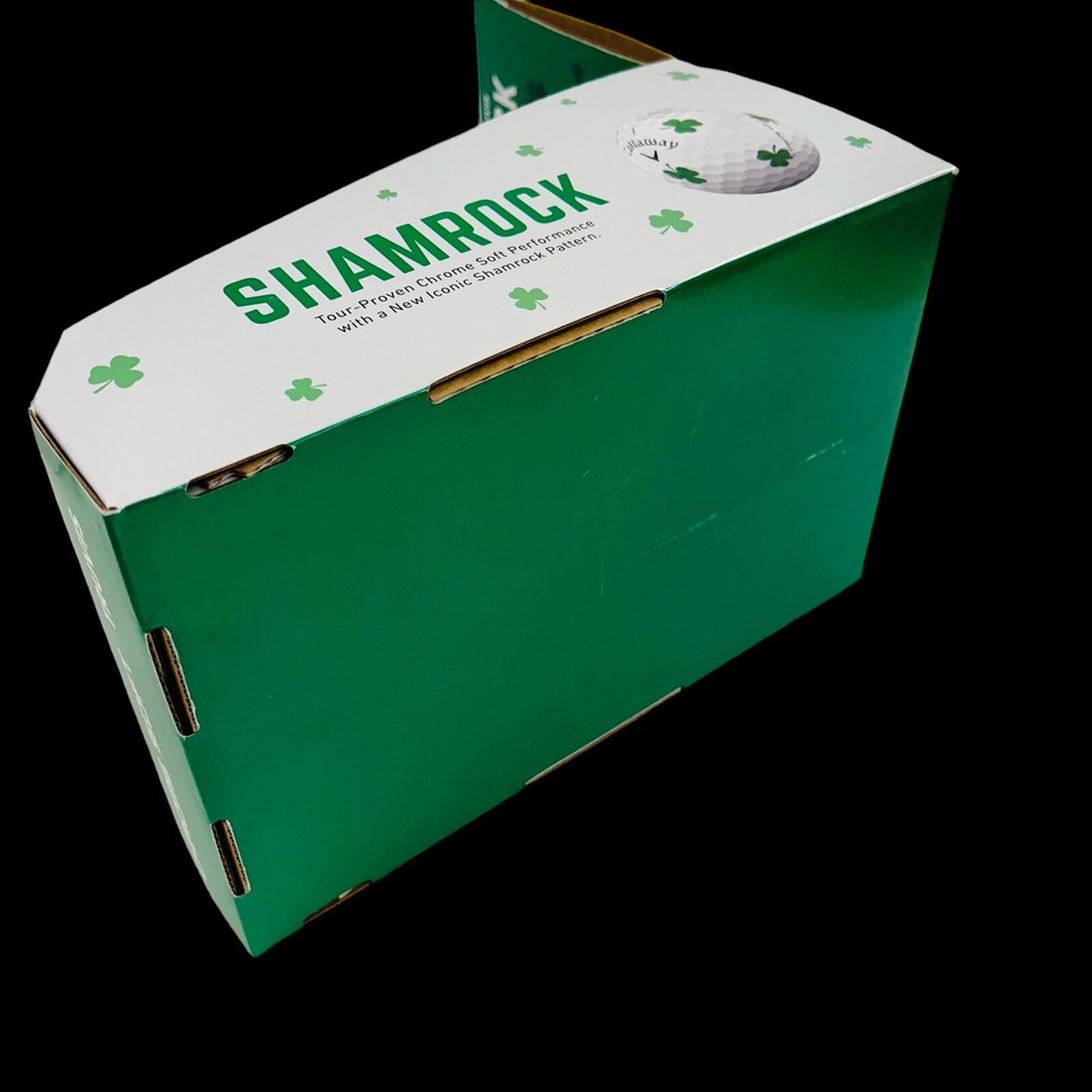 Callaway Chrome Soft Truvis SHAMROCK Golf Ball Store Display Empty Box Only