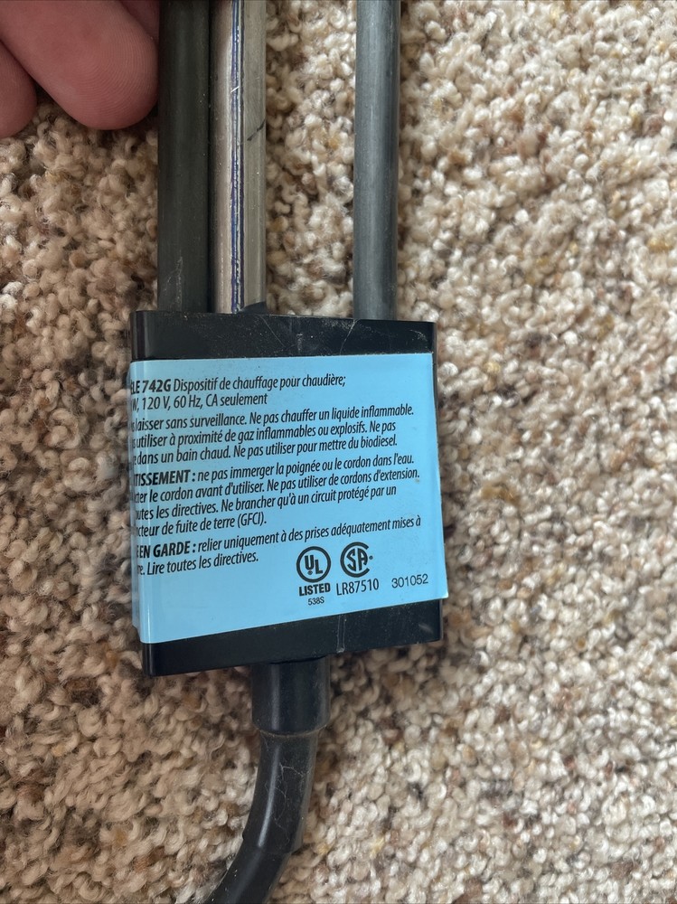 API Bucket Heater Used