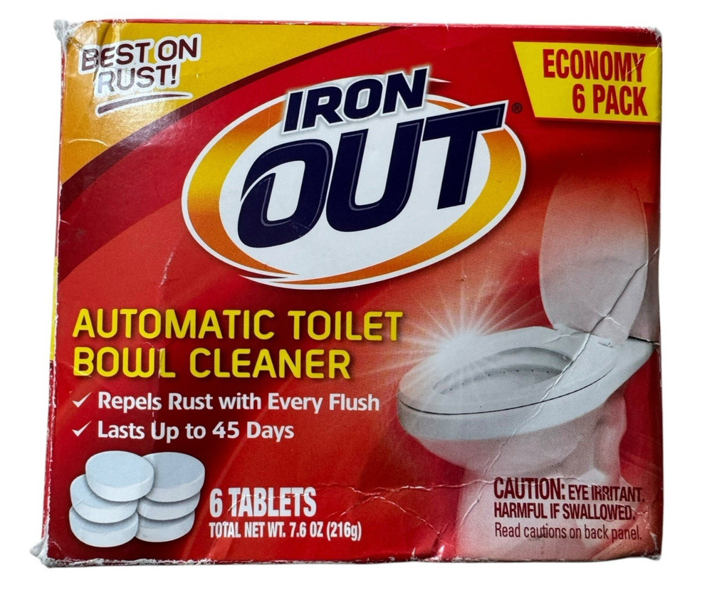 Iron OUT Automatic Toilet Bowl Cleaner Tablets - 6 Count