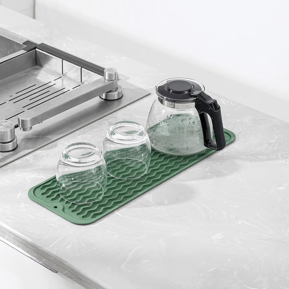 Silicone Dish Drying Mat for Multiple Usage,Easy clean,Eco-friendly,Heat