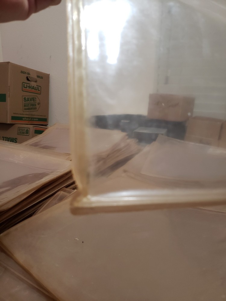 285 Dusty Dirty Laserdisc Sleeves Thick Protective Covers Outer Plastic