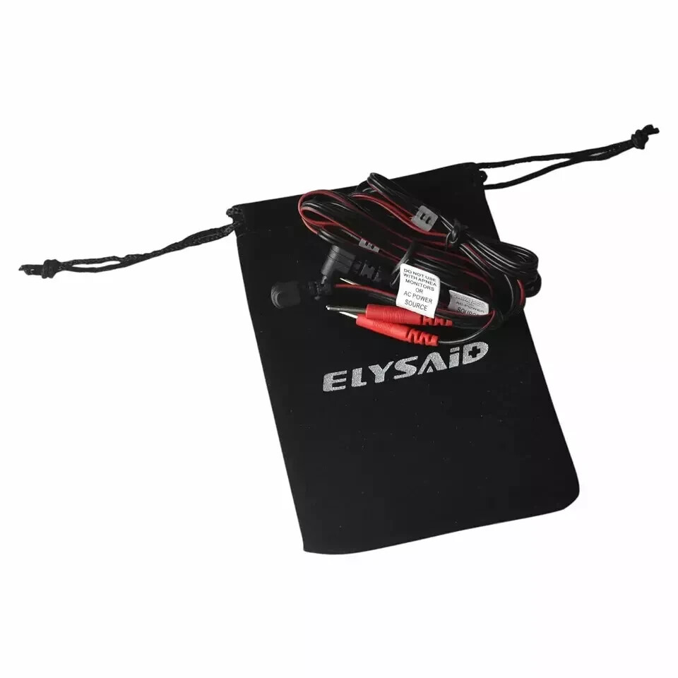2 Pack Replacement Electrode Lead Wires: Connect Cables Pin 2mm for TENS Machine