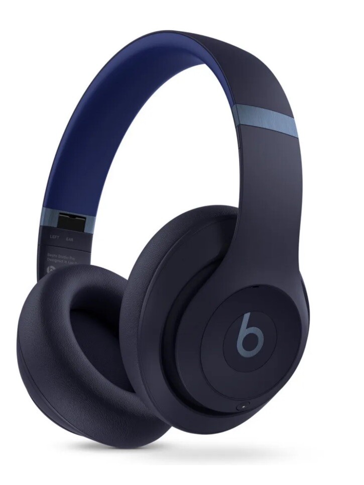 Beats Studio Pro Wireless Bluetooth Noise Cancelling Headphones, Navy Pre-Owned