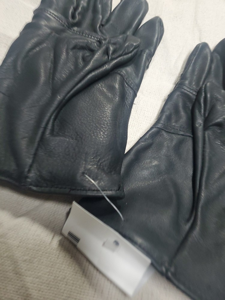 Bin Light Duty Black Leather D3A Gloves USGI Size 4 ( Medium) NOS