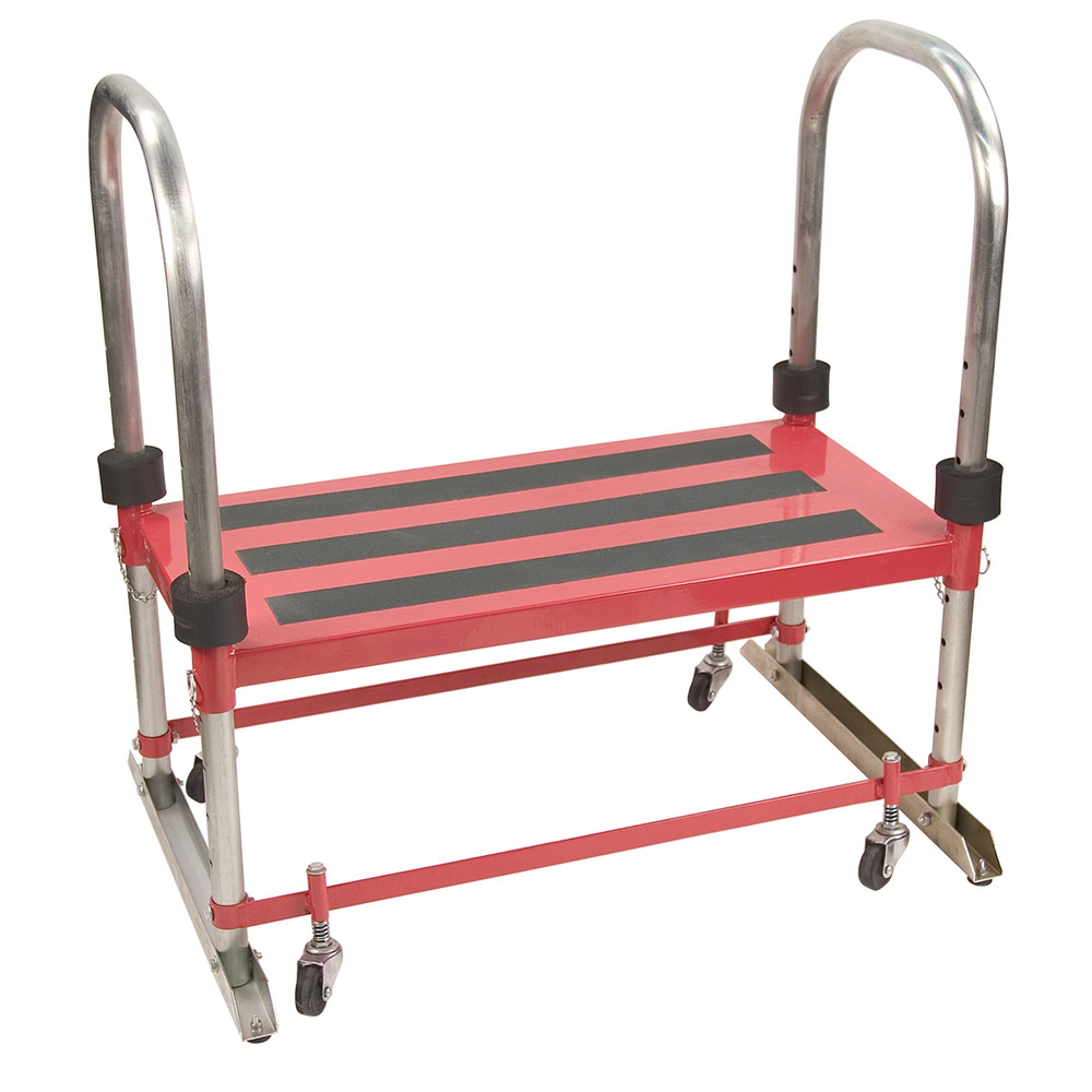 Steck Manufacturing 20350 Pro Step Adjustable Work Stand With Retractable Wheels