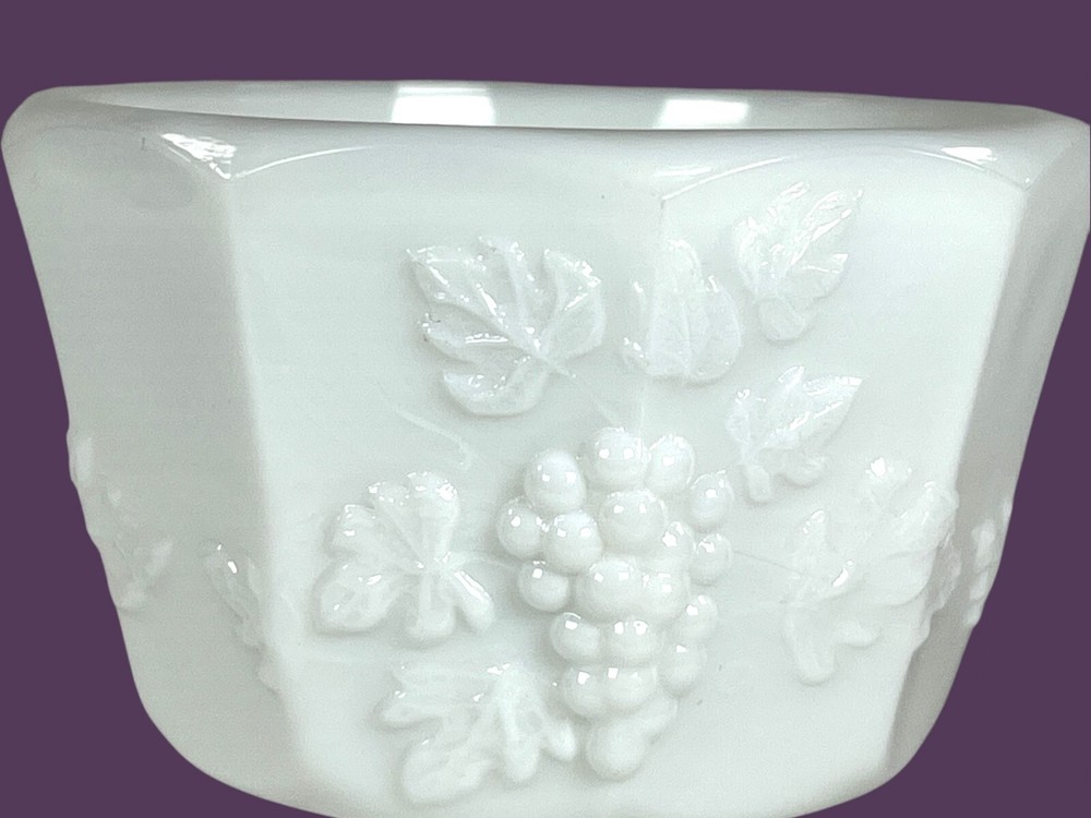 Pair vtg. Westmoreland low footed grape panel sherbets