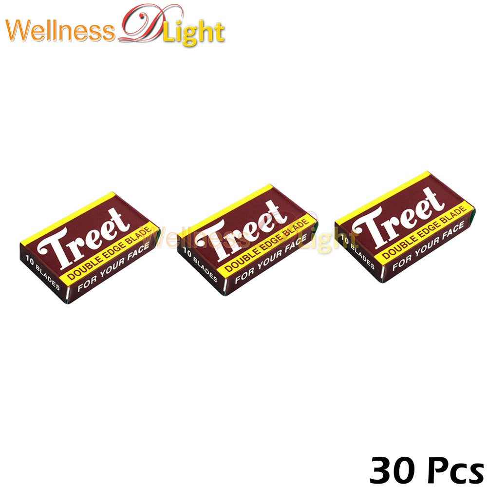 30 Treet Black Beauties Double Edge Razor Blades