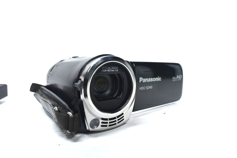 Panasonic HDC-SD40 Handheld High Definition HDD Camcorder Black Tested