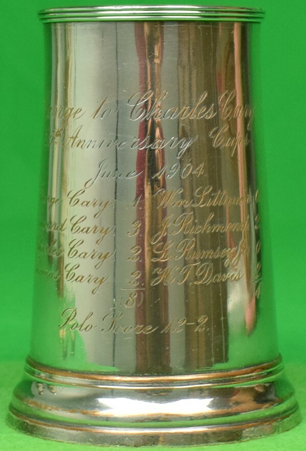 Silver 1904 Engraved Polo Mug