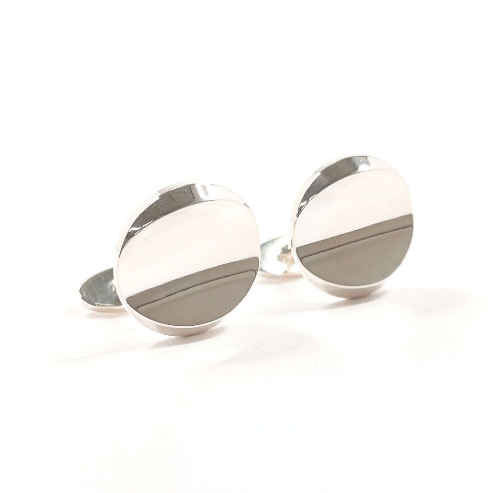 Georg Jensen Cufflinks Round Silver