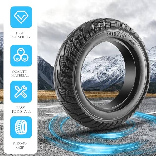 200x50 8"x2" Scooter Wheel Solid Tire Electric Scooter Front Solid Non 1