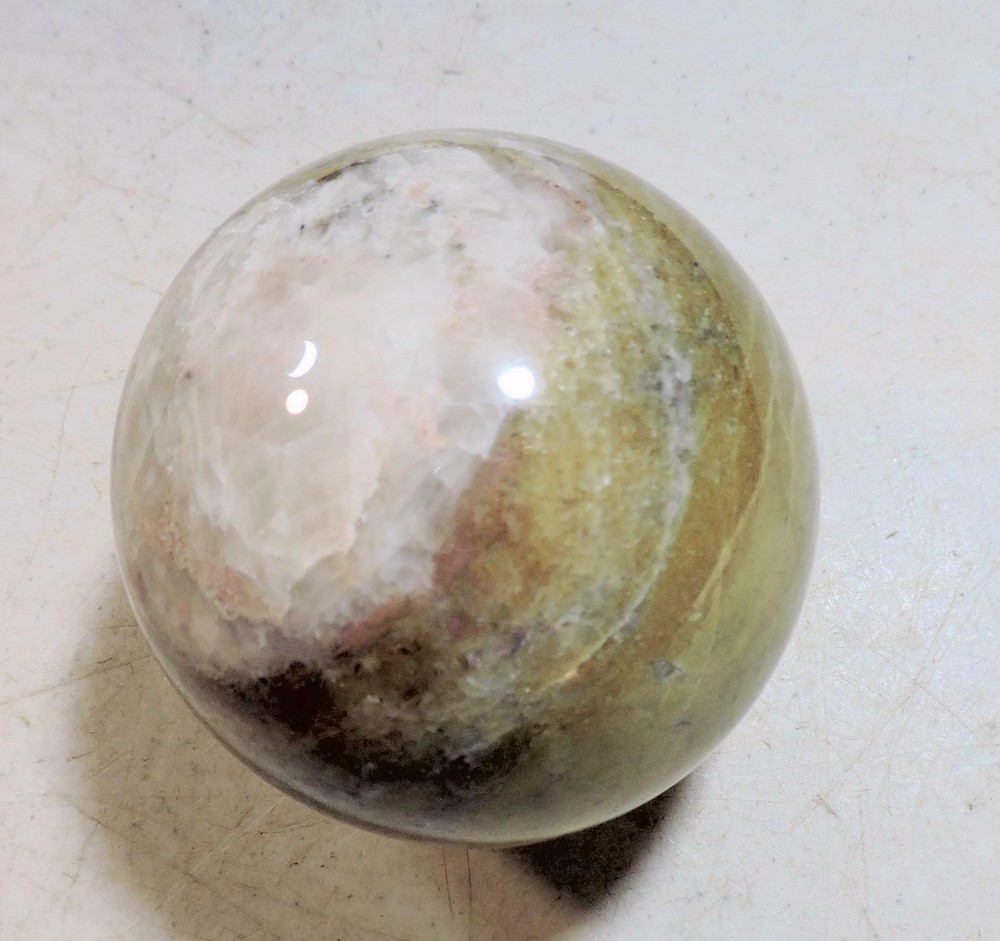 Fluorescent CA Calcite 70mm Sphere for Collection 5115