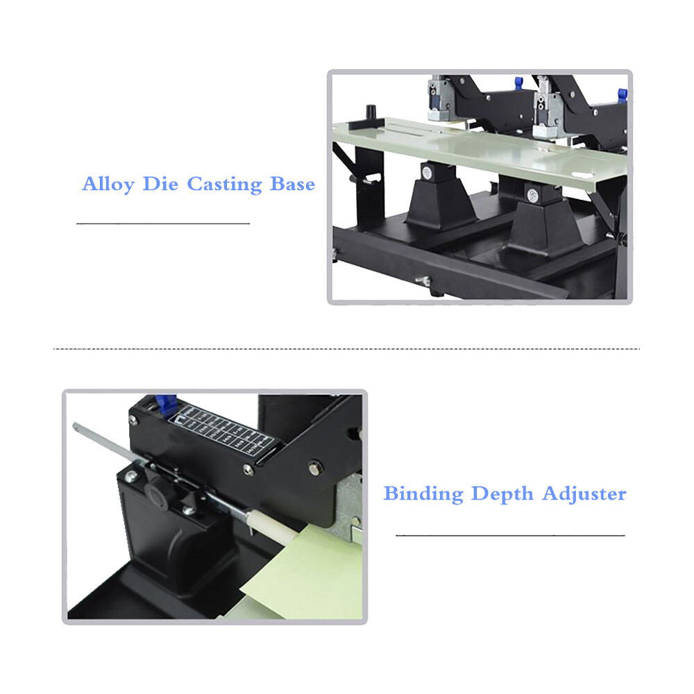 Manual Desktop Stitcher Double Stapler Staple Binder Flat/Saddle Binding Machine