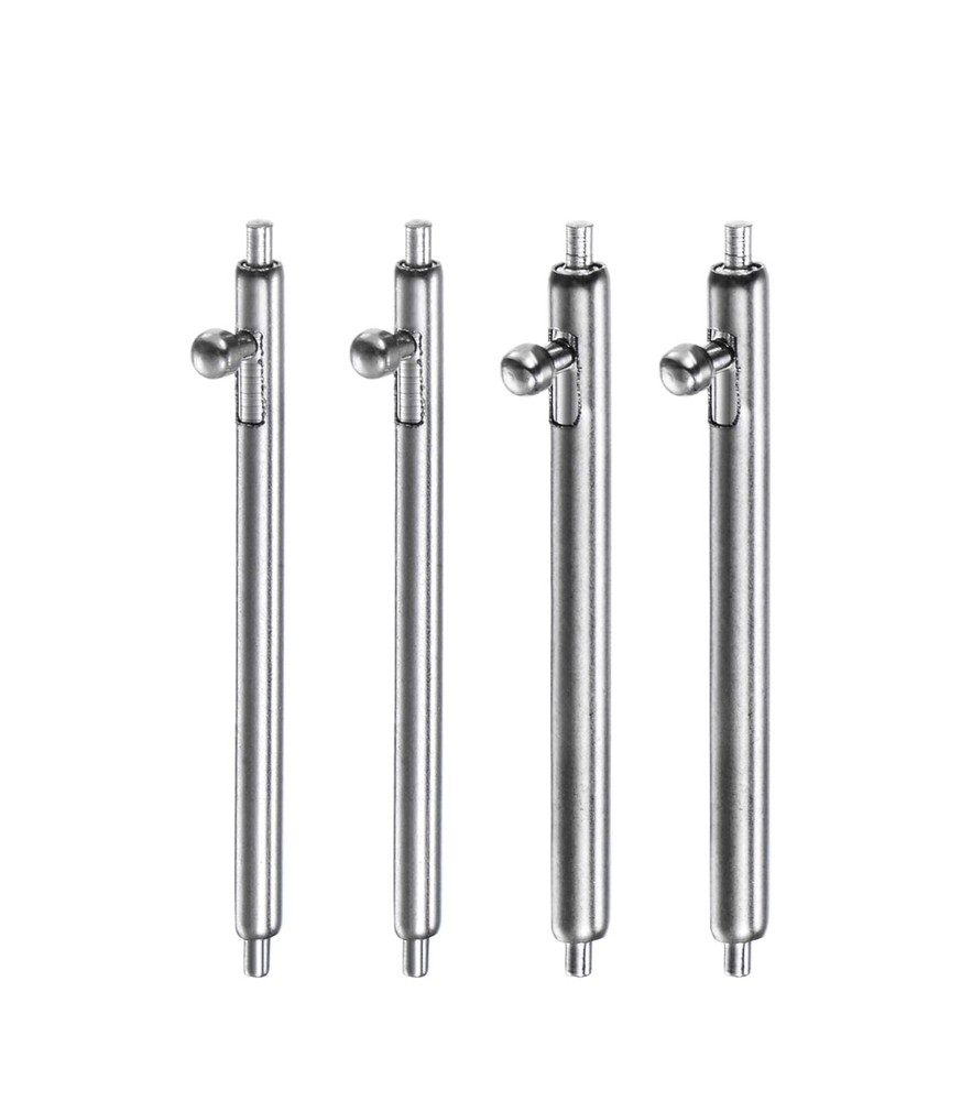 4 PCs Solid Heavy Duty Stainless Steel Watch Quick Release Spring Bars Pins 8-24