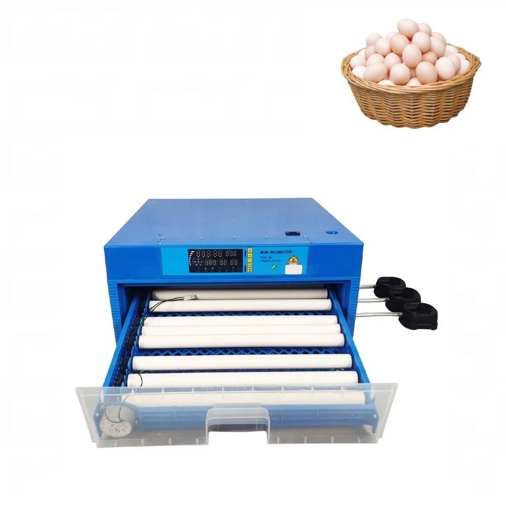 Incubator Drawer Single Layer Temperature Humidity Digital Display 64 Eggs 110V