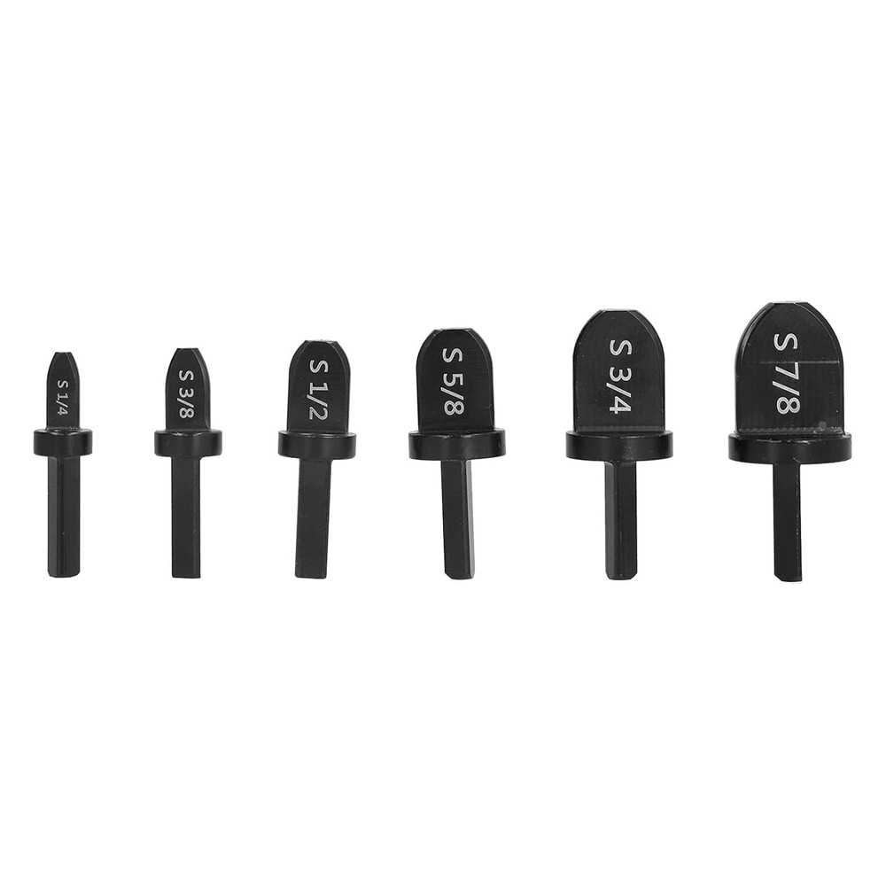 6Pcs Copper Pipe Swaging Drill Bit Set Triangles Handle Tube Expander Kit Imp...