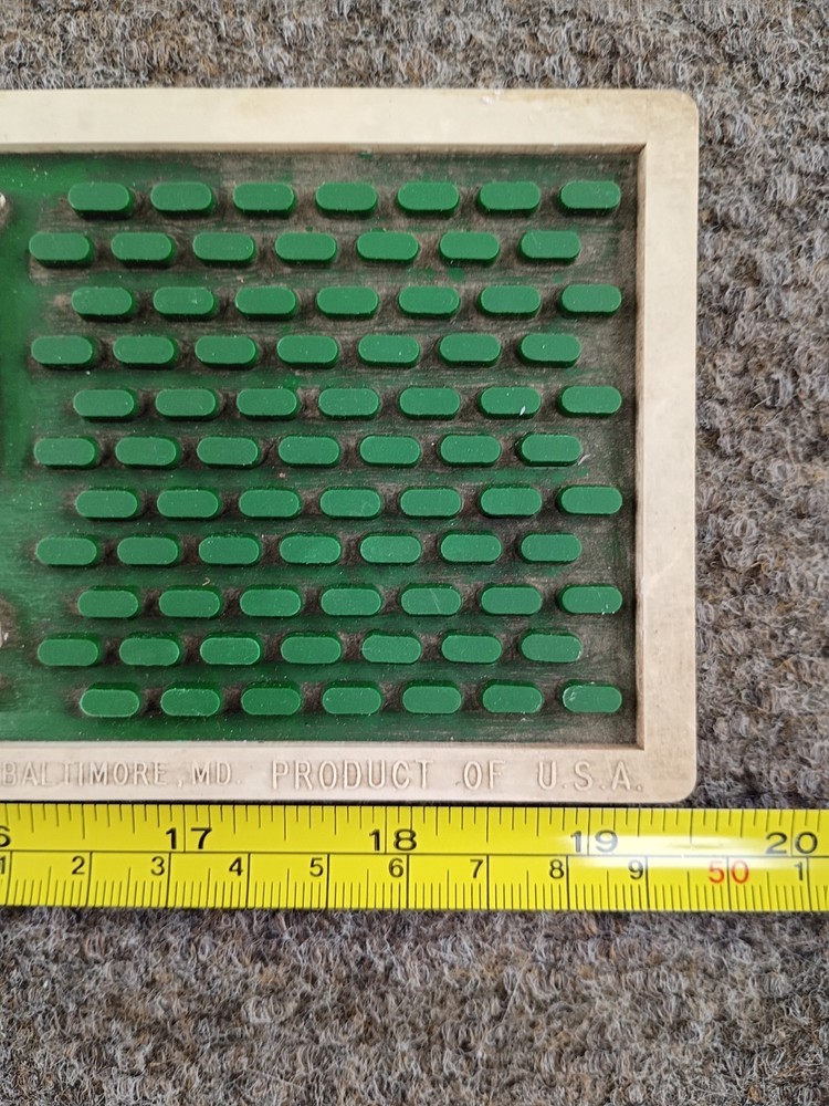 Vtg Burnett's Gin Bar Rail Mat