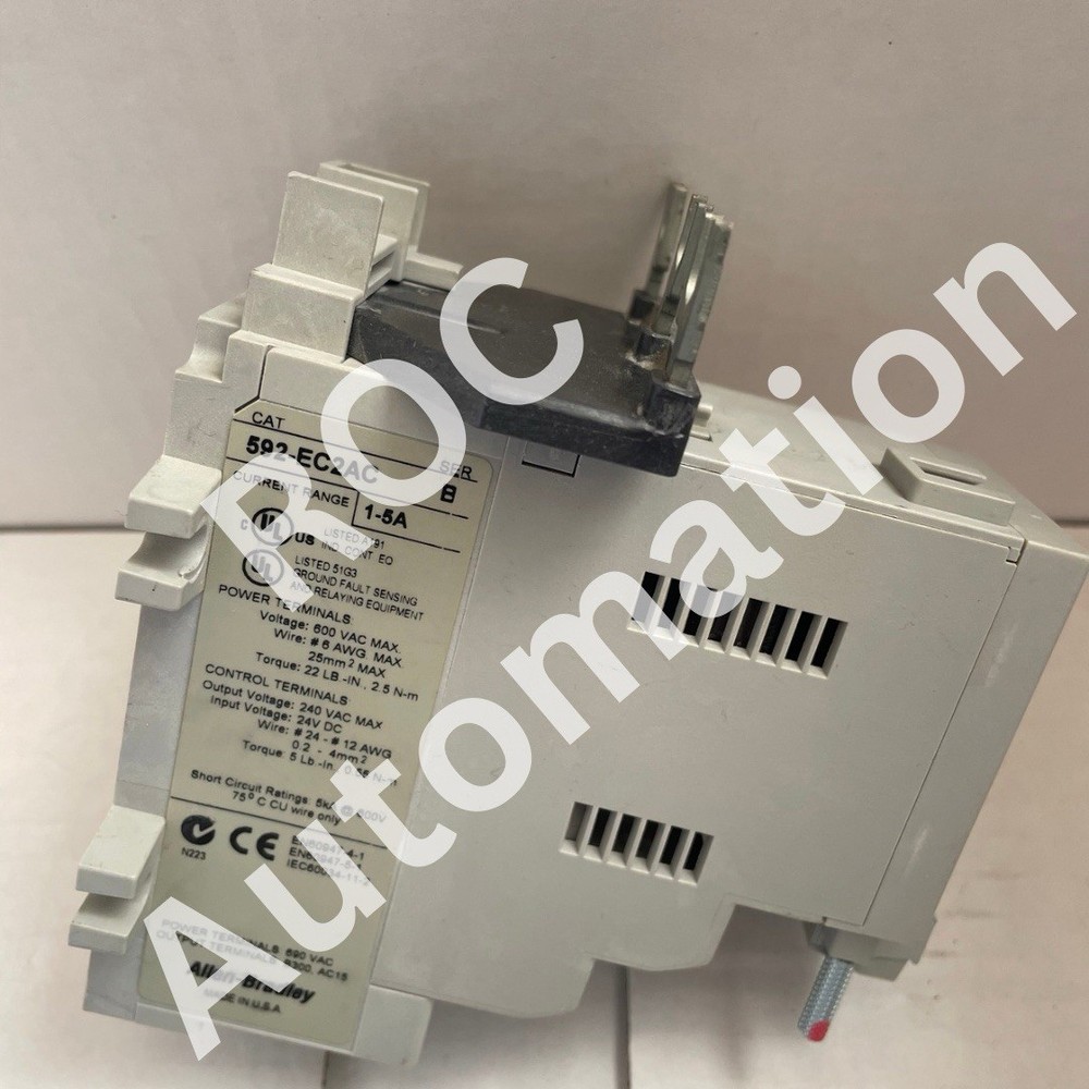 Allen Bradley 592-EC2AC Ser B DeviceNet E3 Plus SER B 1-5A Overload Relay
