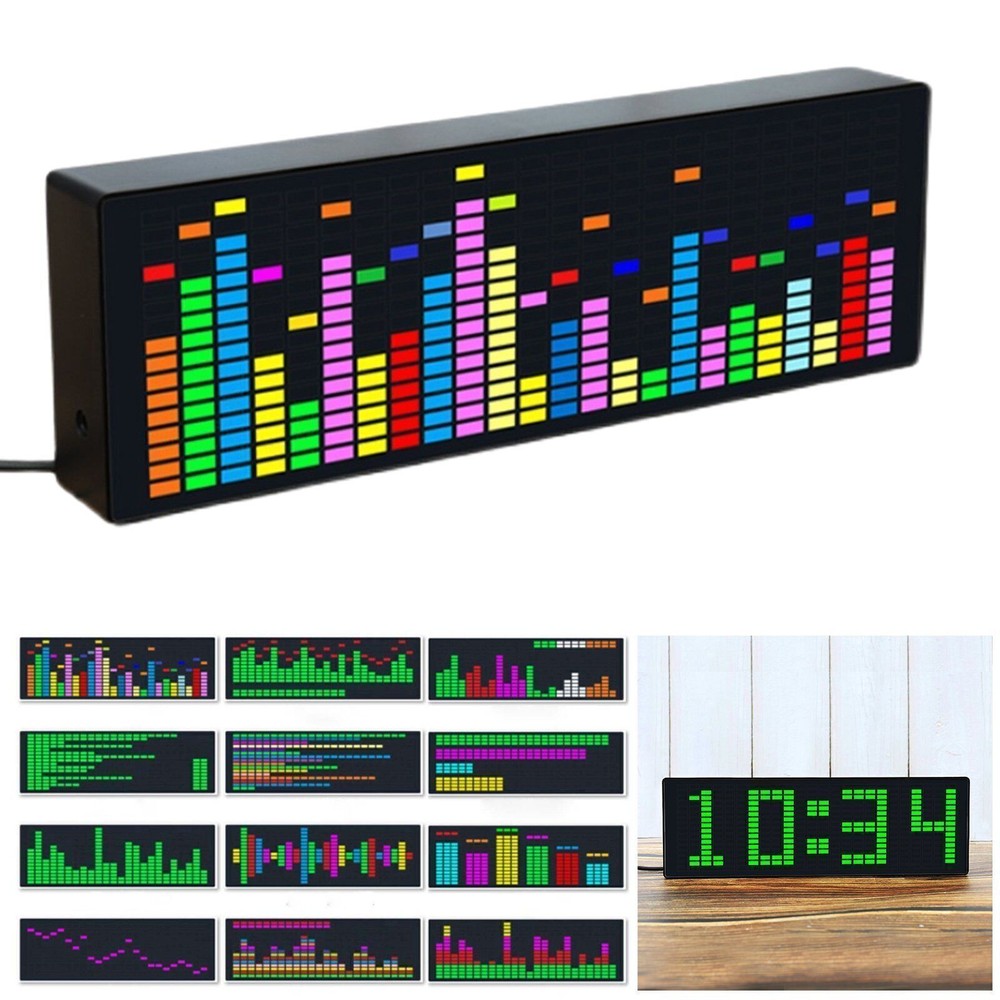 Music Spectrum Indicator VU Meter VFD Audio Level Display Amplifier Board USB