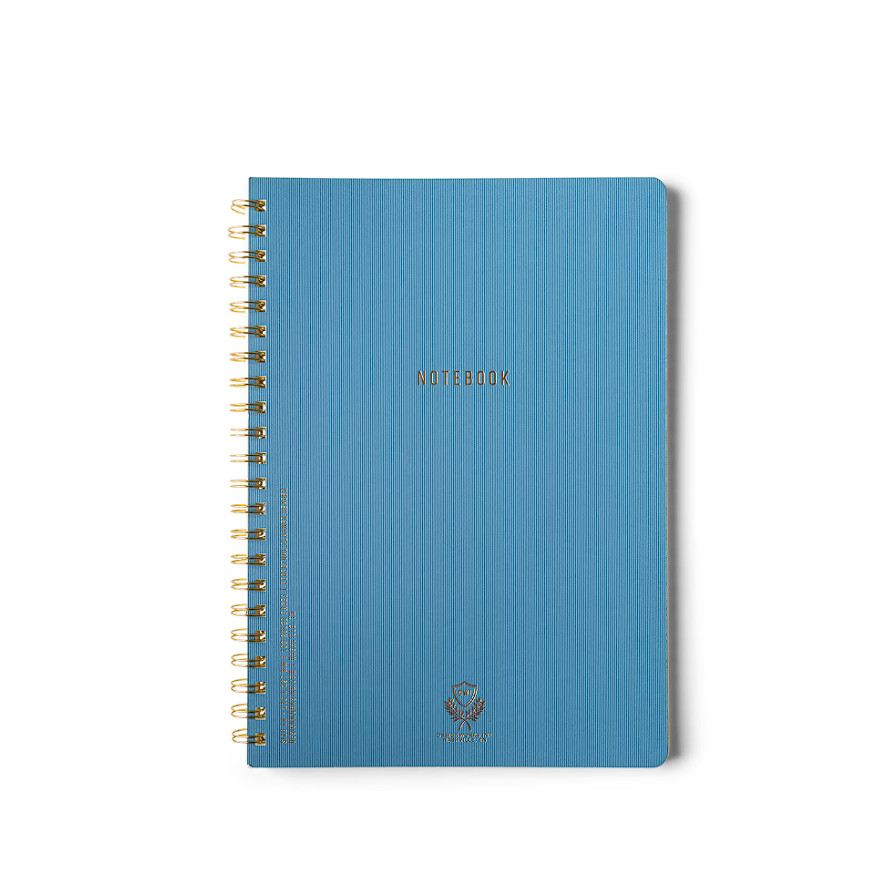 Designworks Ink Twin Wire Notebook Blue 8"x11"
