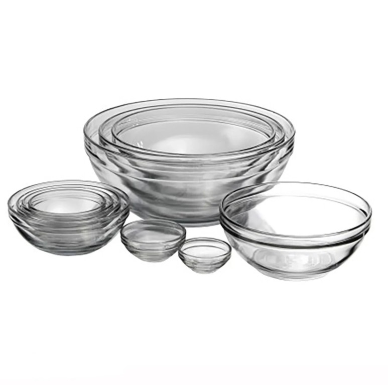 Glass Mixing Bowls, 10 Piece Set