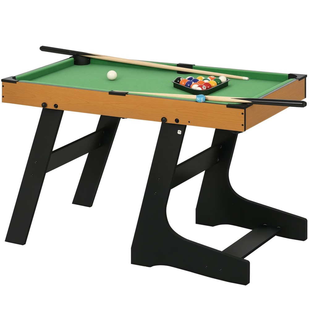 40'' Mini Pool Table Set Tabletop Billiards Game, Easy Folding with Cues
