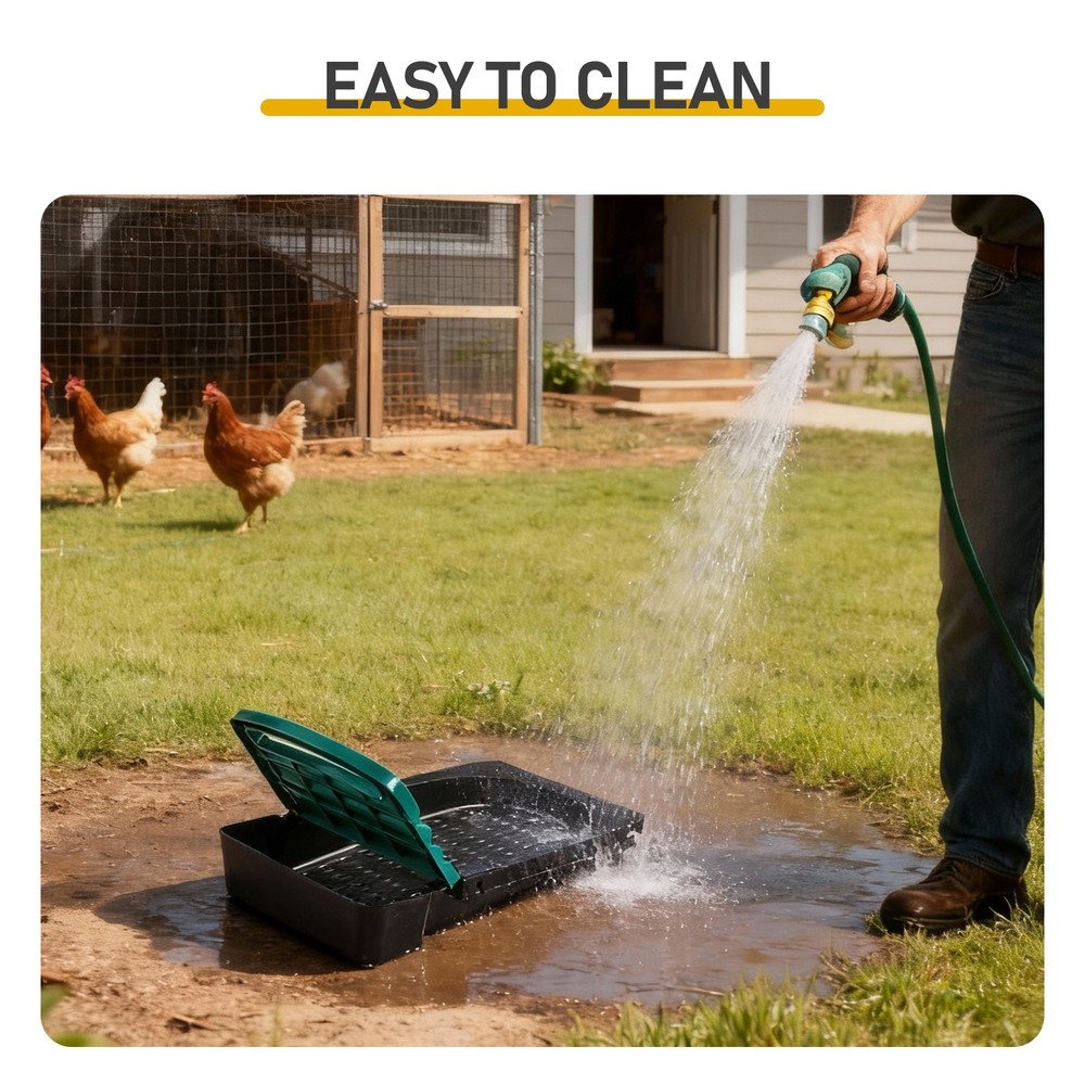 Chicken Nesting Box 8 Compartment Roll Away Wall Mount for Hens Easy Collection
