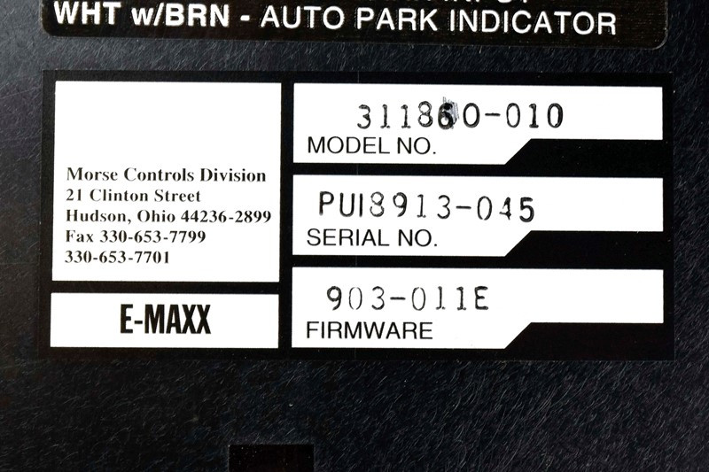 Morse Controls Trans. Electronic Shift Control 311860-010 (678-10086)