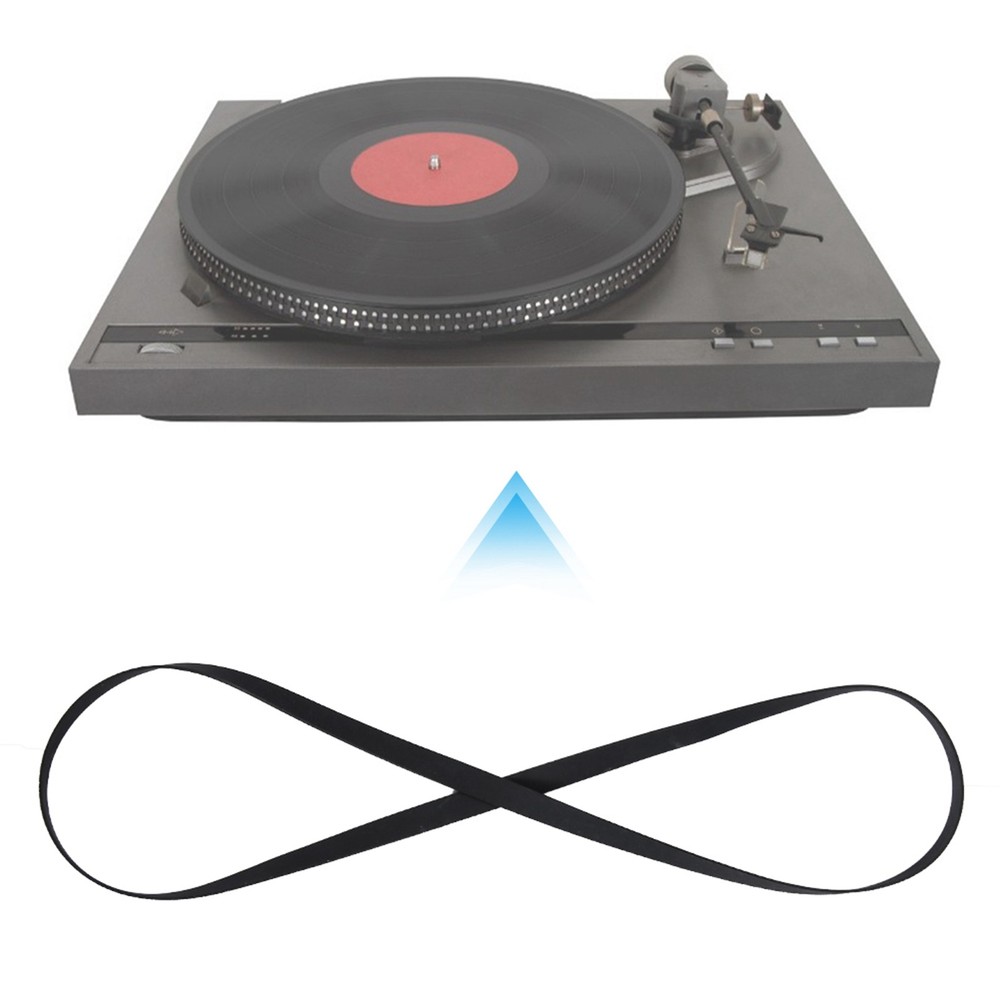 200mm Black Rubber Turntable Belt For Record Player