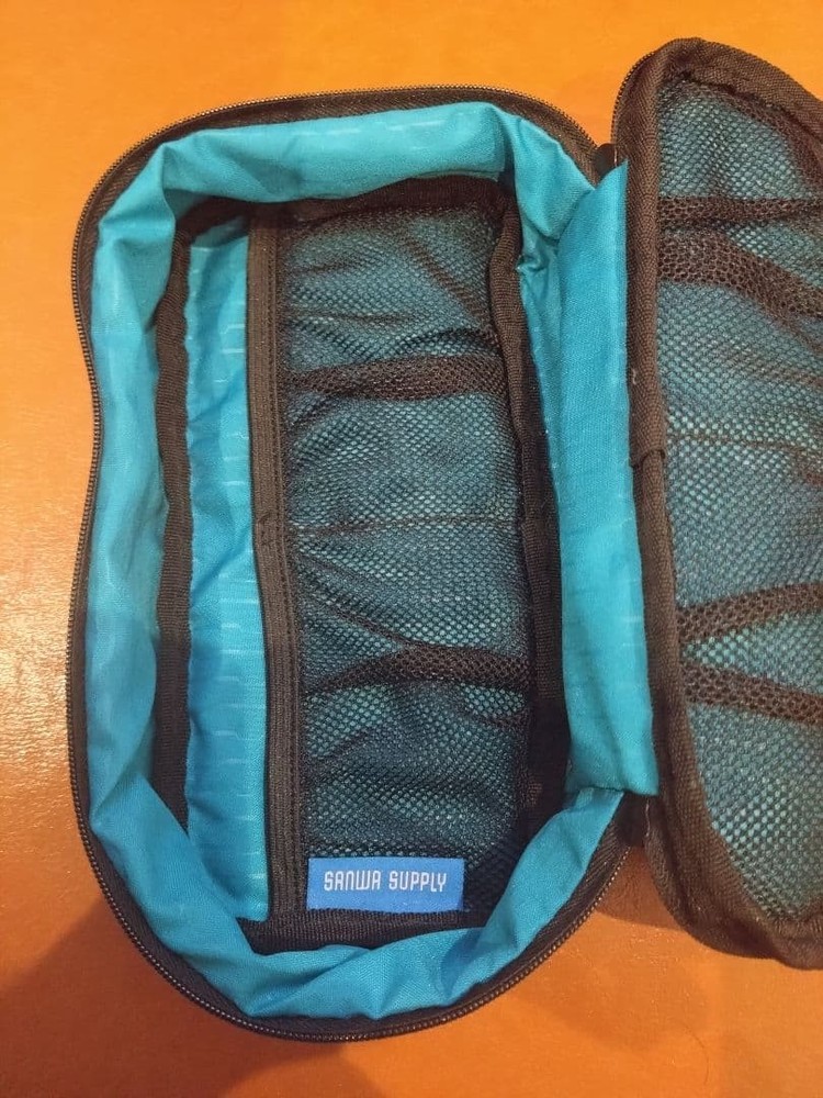 SANDMAR SUPPLY Storage Case, Medium, Gray / Turquoise