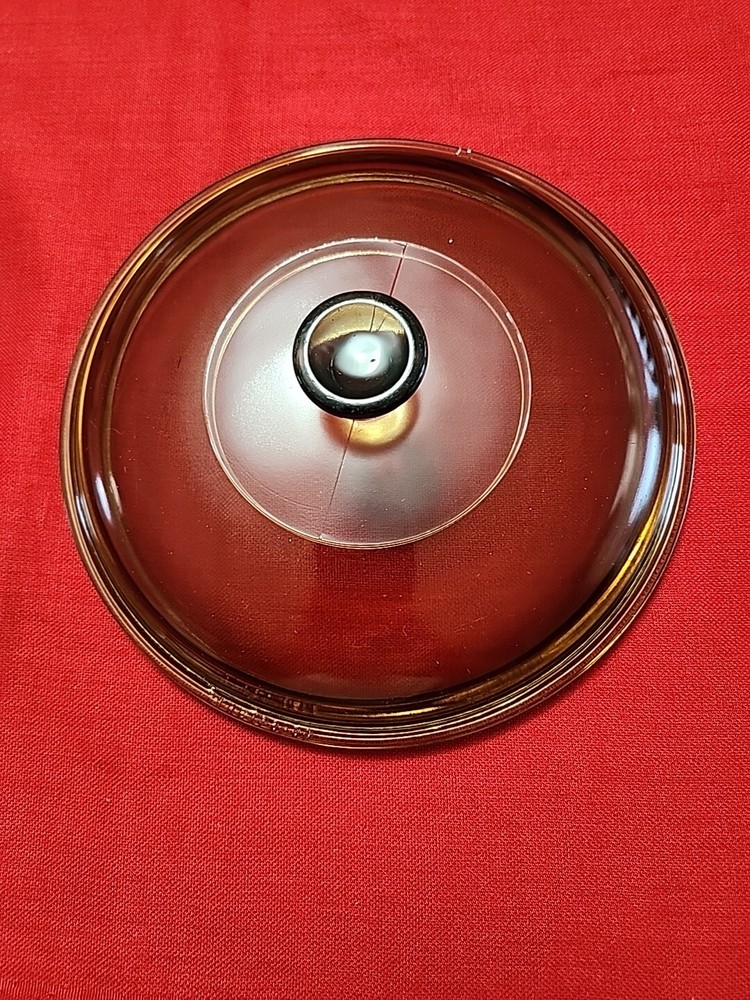Vintage Pyrex 623-C Amber Replacement Glass Lid