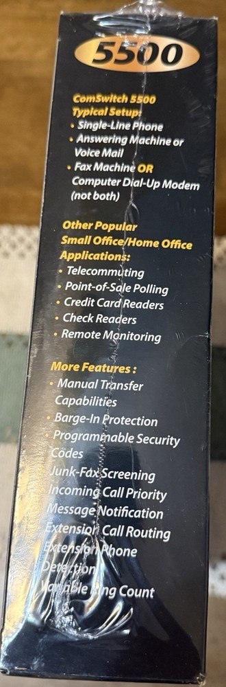 ComSwitch 5500 Phone Fax Modem 3-Port Call Switch Command Communications