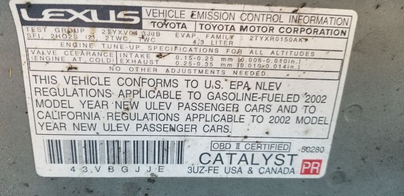 02-08 LEXUS SC430 MULTIPLEX NETWORK CONTROL MODULE ECM ASSEMBLY