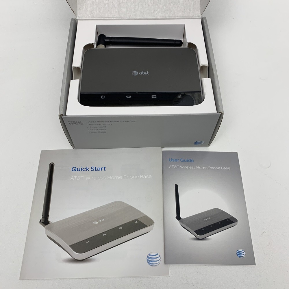 AT&T WF720 Wireless Home Phone Base - Silver